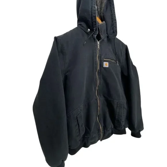 Carhartt Wildwood Jacket Sherpa Lined Womens Large 100815-001 Black - Picture 10 of 14